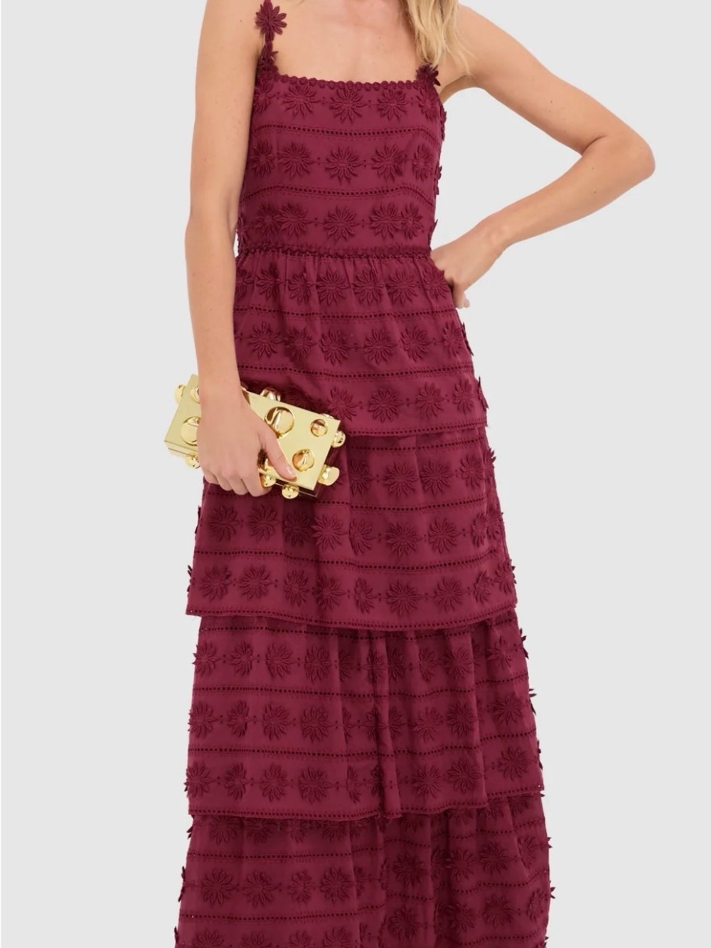 Saylor Wine Krystie Maxi Dress - Picture 6 of 6